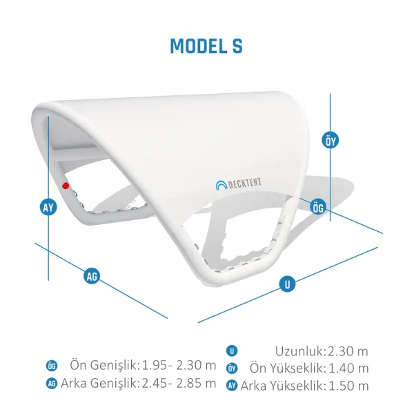 Decktent Bimini S Black - Görsel 2