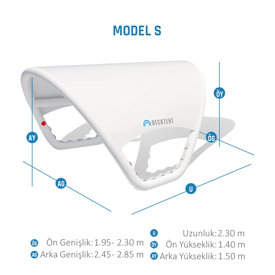 Decktent Bimini S Black - Görsel 2